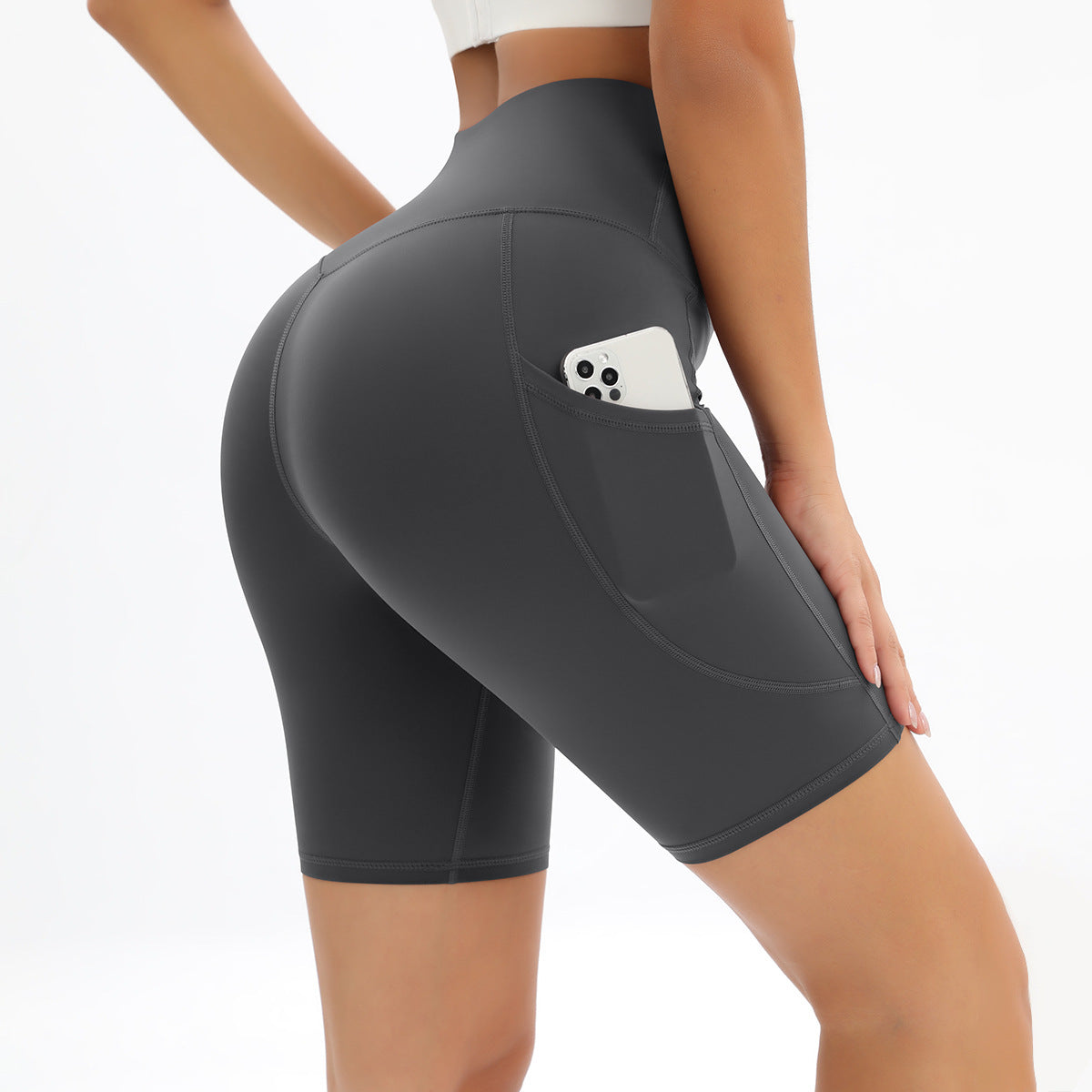 Women's Double-sided High Waist Hip Lift Tight Sports - Chic Angle